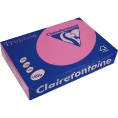 Eosin/Fuchsia, Papier, A4, 160 g/qm, 250 Blatt, holzfrei, Trophée, fuer Copy+InkJet+Laser+Offset, Basteln, Drucken, Kopieren, Kreativ, FSC-Zertifikat, 1017C, 3329680101706